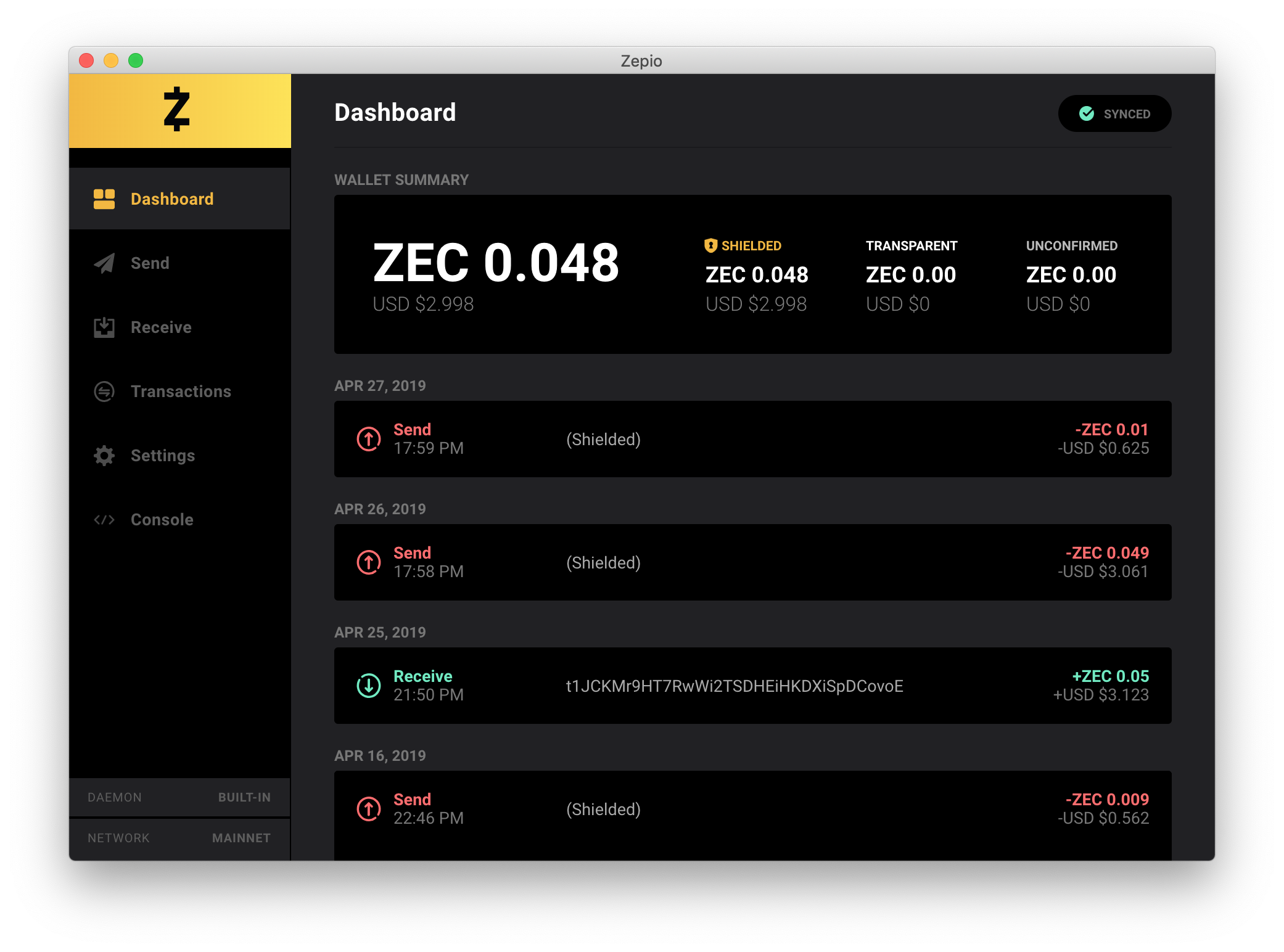 Zepio Wallet