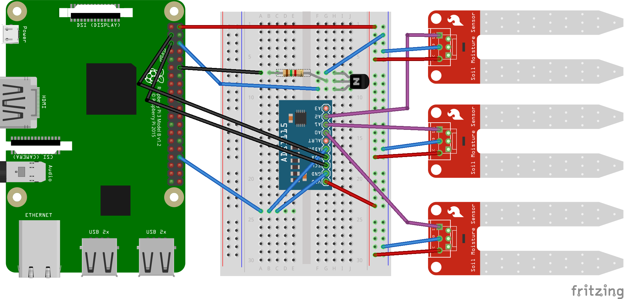 Electronic sketch for analog sensors