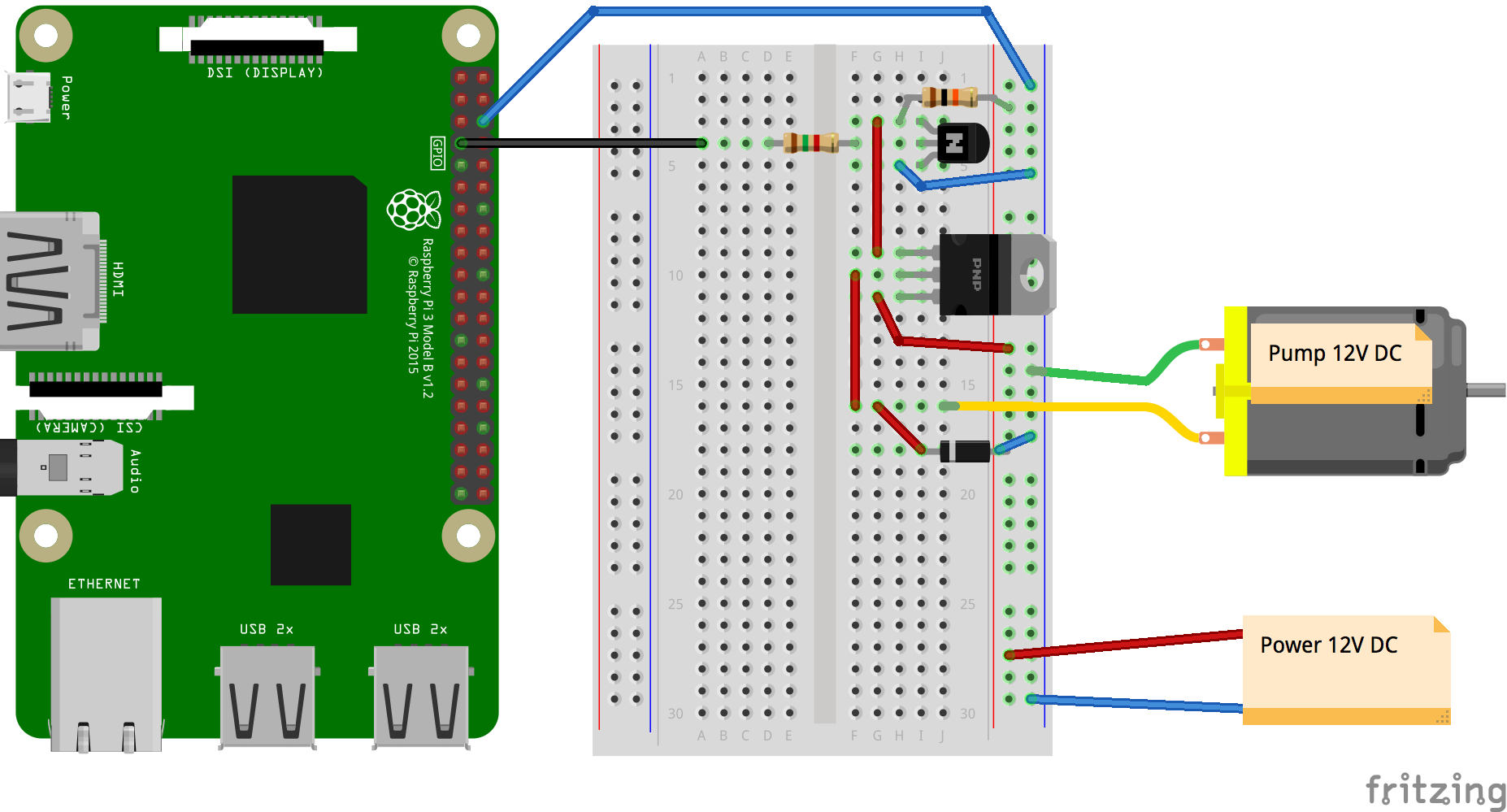 Electronic sketch for pump