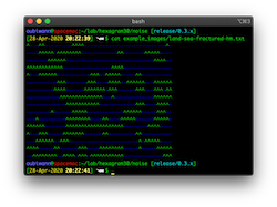 Land/Sea ASCII Output