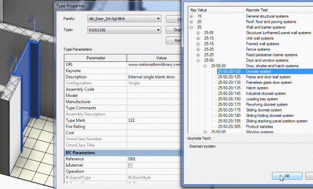 Using Uniclass 2 Work Results table for keynoting