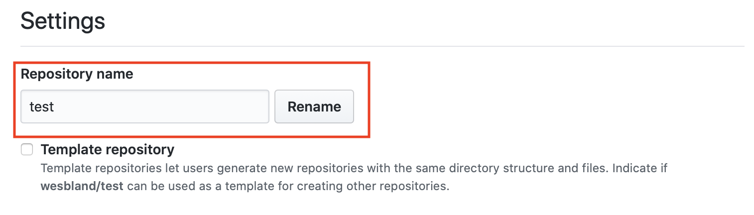 Repository Rename