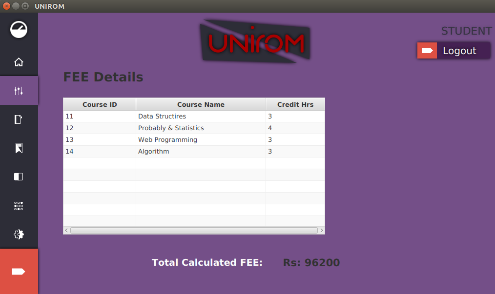 View Fee details